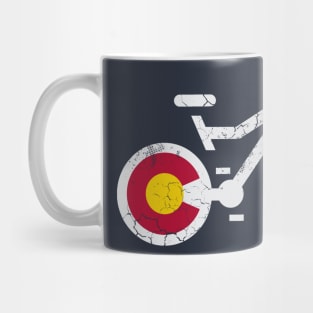 Colorado Flag Mountain Bike Mug